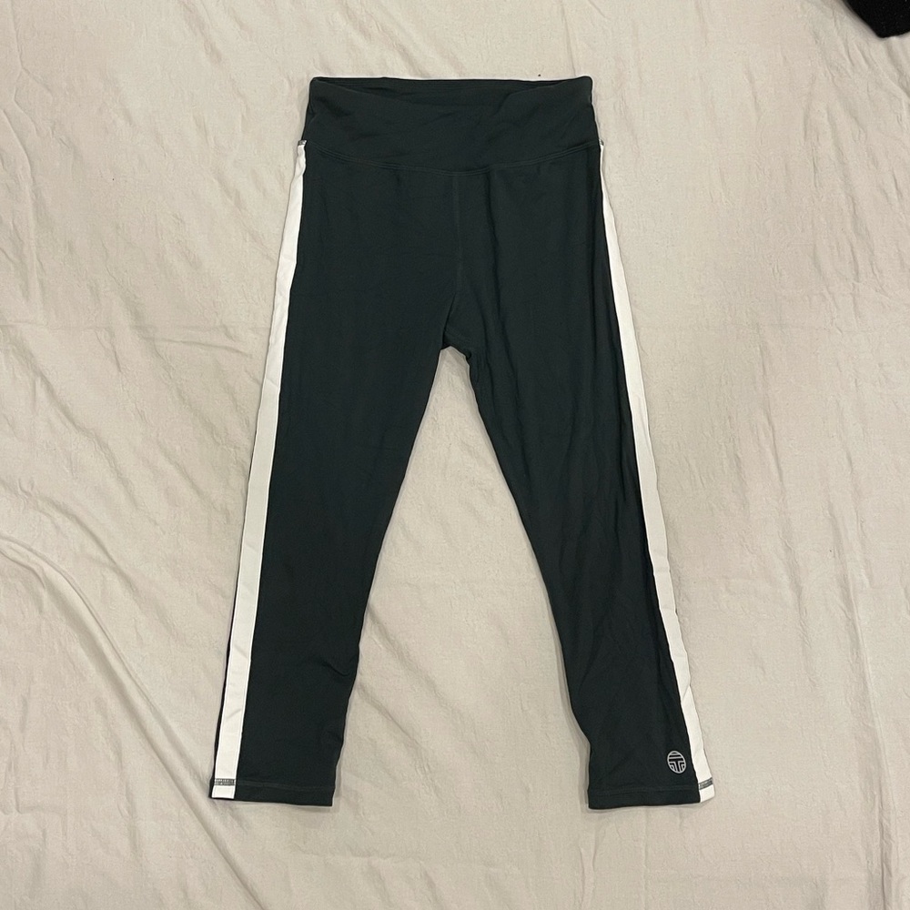 Tory Burch Green Cropped Leggings Size XS